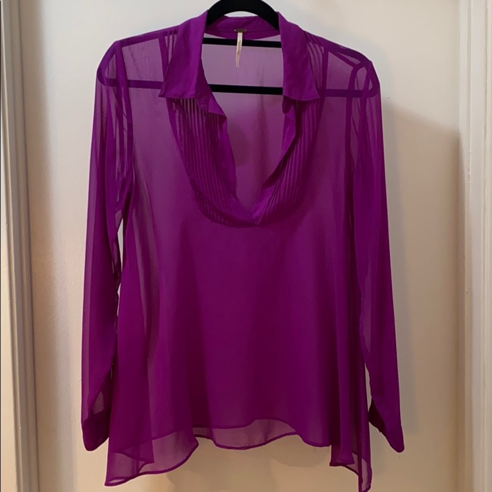 Free People Sheer blouse